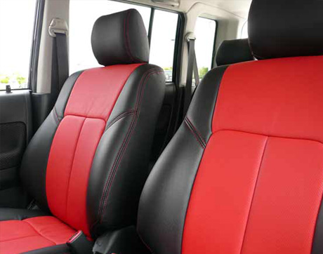 Black and Red Leather